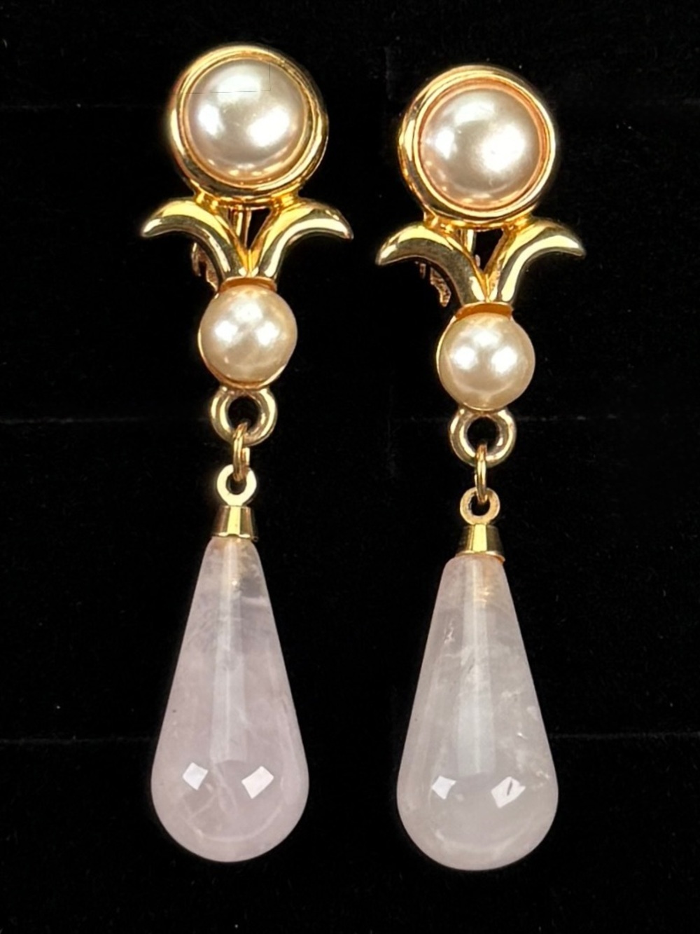 Vintage, Napier goldtone and screw back clip on earrings